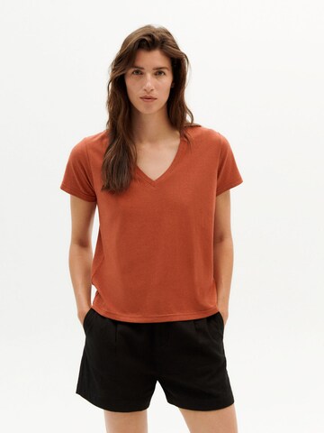 Thinking MU Shirt 'Clavel' in Orange: front