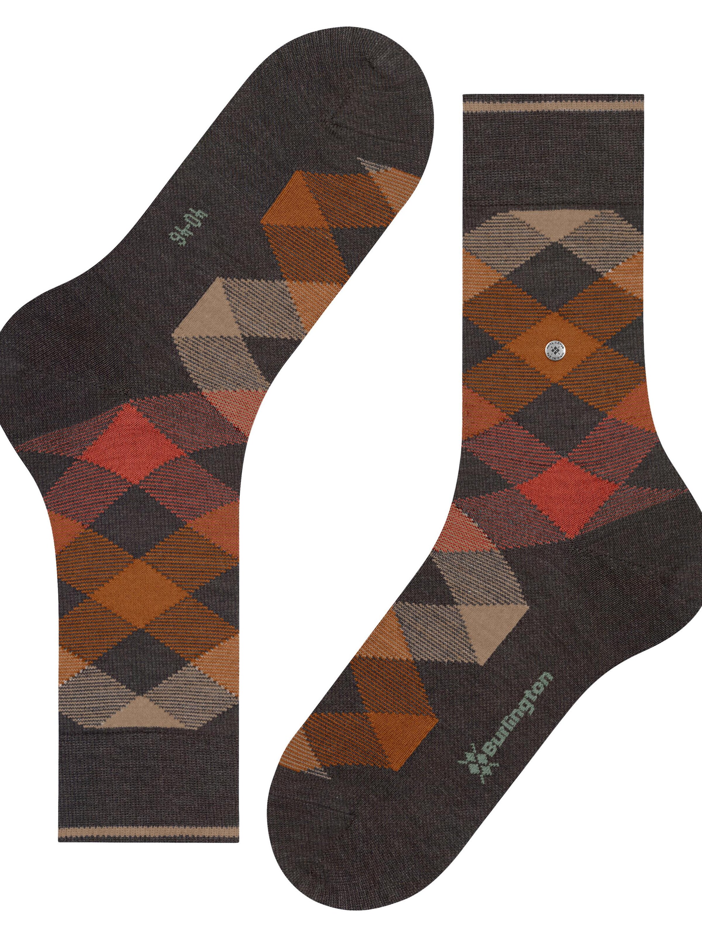 BURLINGTON Socks 'Newcastle' in Brown