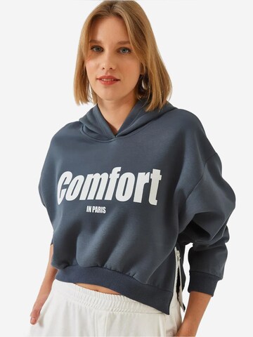 Bianco Lucci Sweatshirt 'Sweatshirts'‌‌‌‌‌‌‌‌‌‌ in Grau: Vorderseite