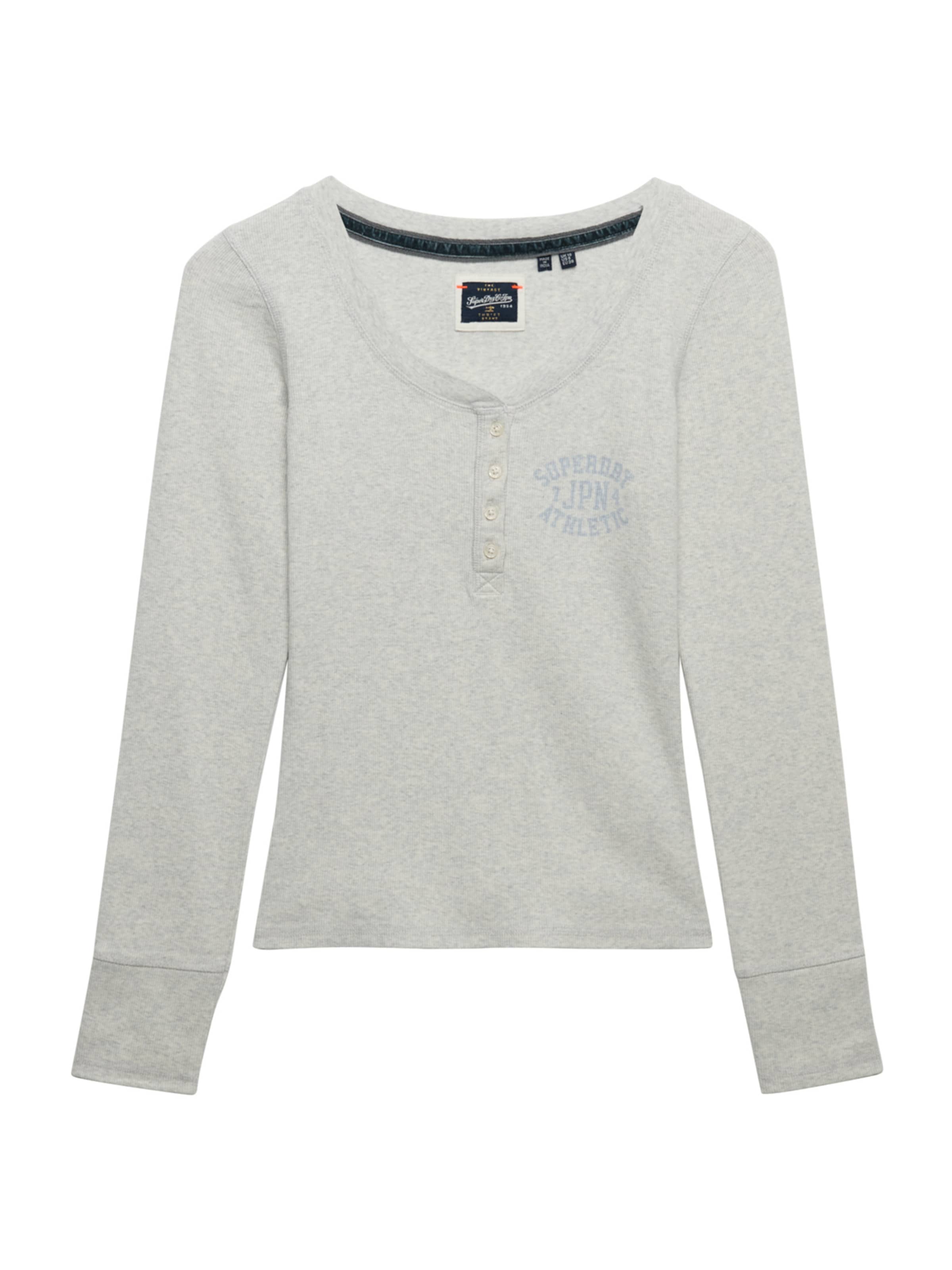 Superdry & Co Тениска 'Athletic' в сиво: отпред