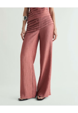 Scalpers Flared Trousers in Pink
