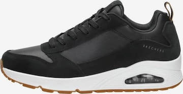 Baskets basses 'Uno - Stacre' SKECHERS en noir : devant