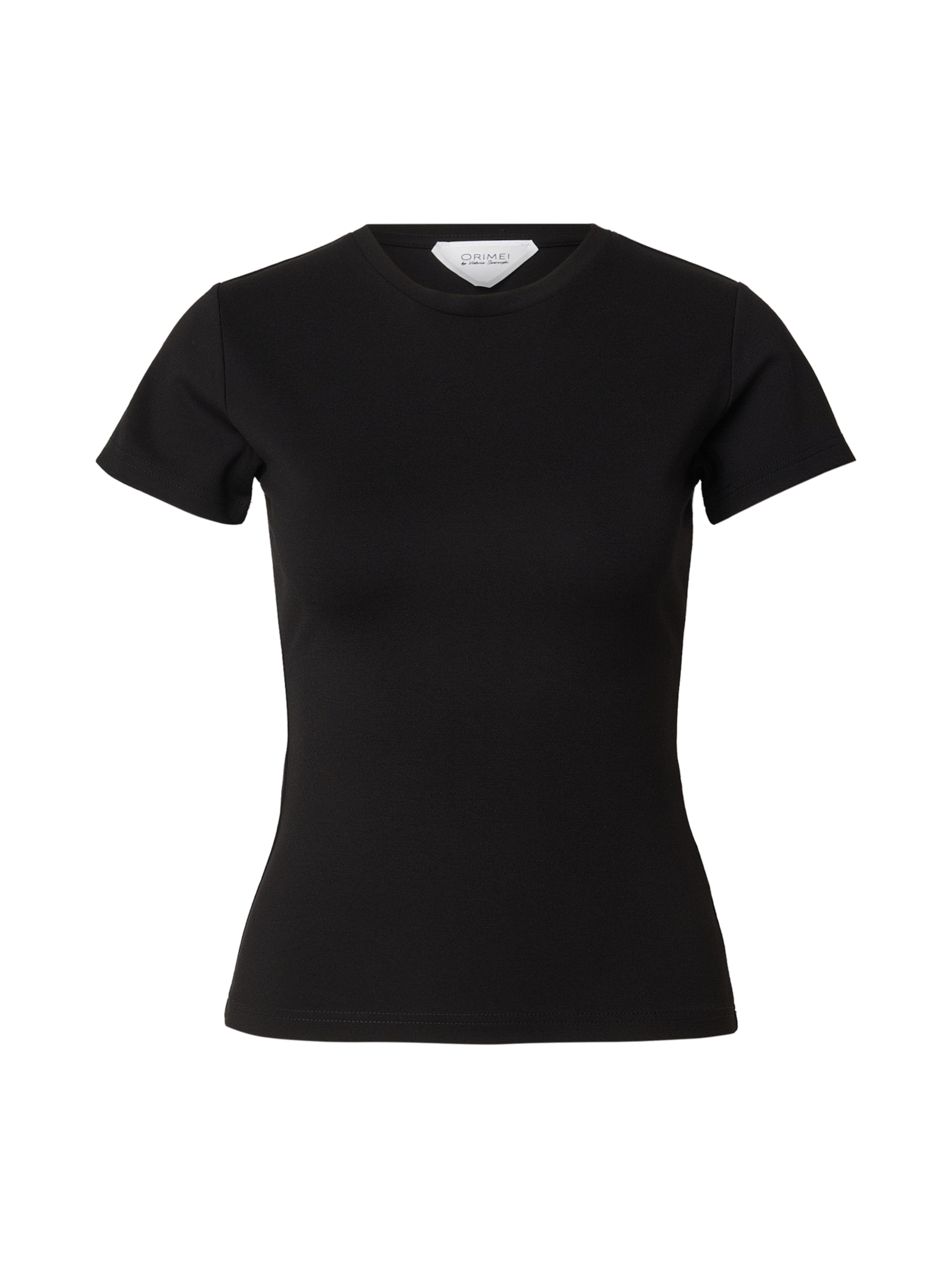 ORIMEI by Victoria Swarovski Shirt 'Easy' in Black: front