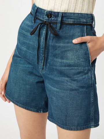 G-Star RAW Wide leg Παντελόνι 'Lintell Short' σε μπλε
