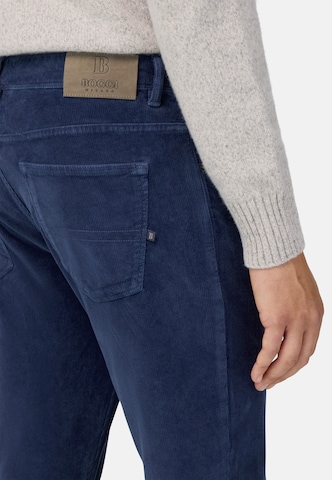 Coupe slim Pantalon Boggi Milano en bleu