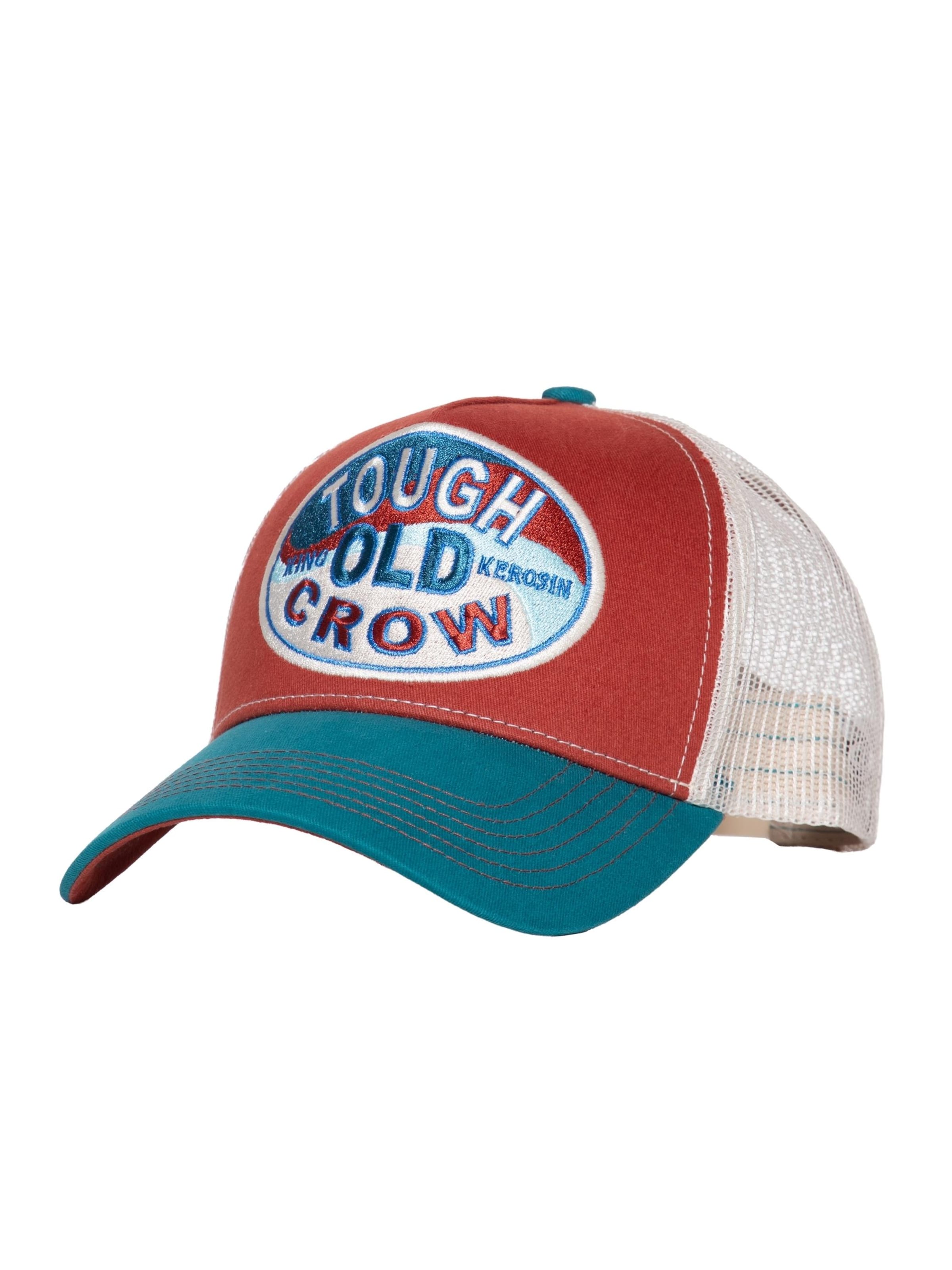 King Kerosin Cap 'Tough Old Crow' in Red: front