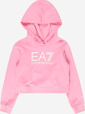 EA7 Emporio Armani Sweatshirt in Pink: front