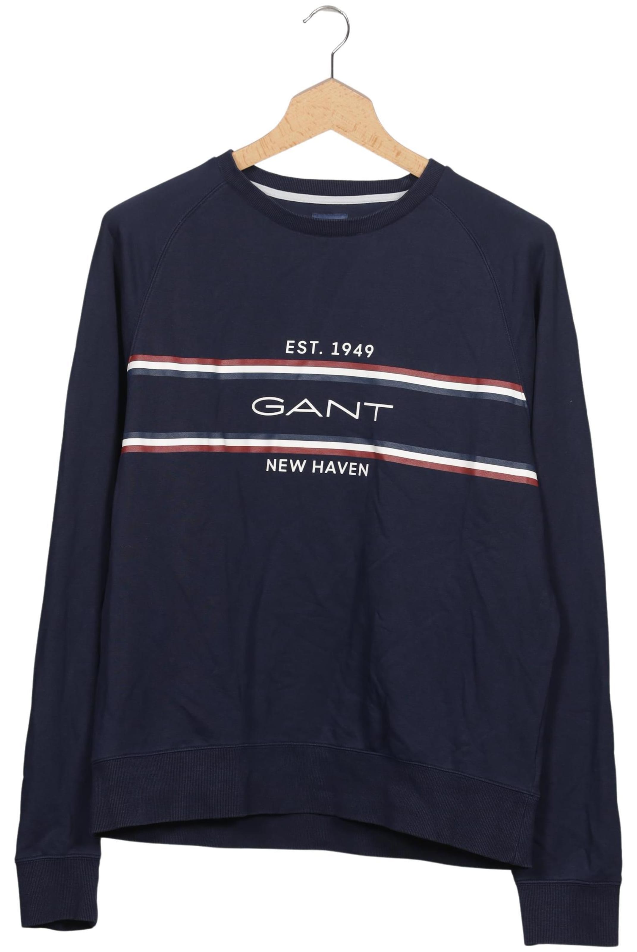 GANT Sweatshirt & Zip-Up Hoodie in 4XL in Blue: front