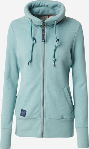 Ragwear Zip-Up Hoodie 'RYLIE' in Blue: front