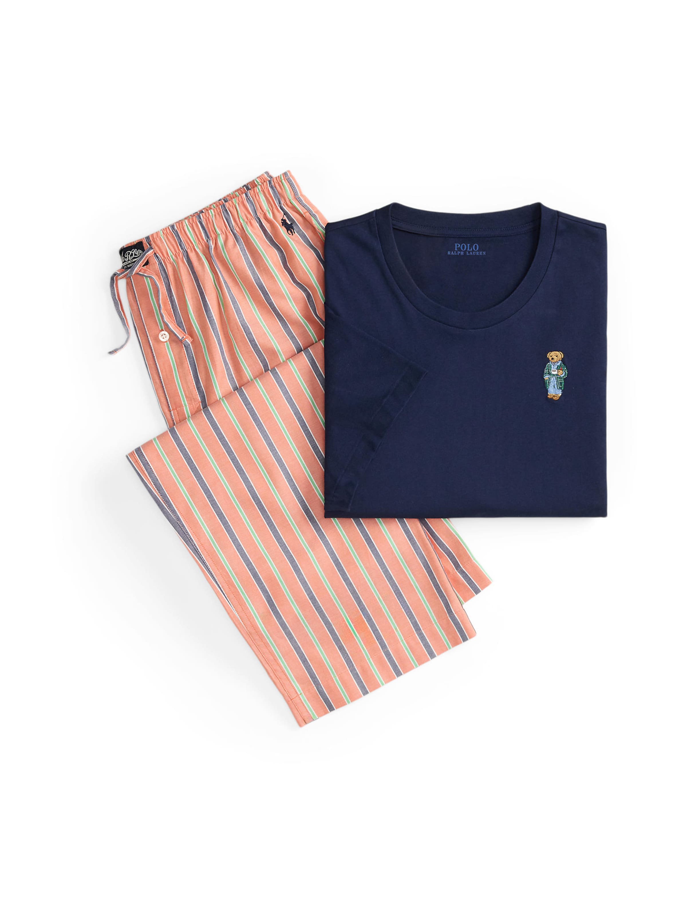 Polo Ralph Lauren Pyjamas lång i blå: framsida