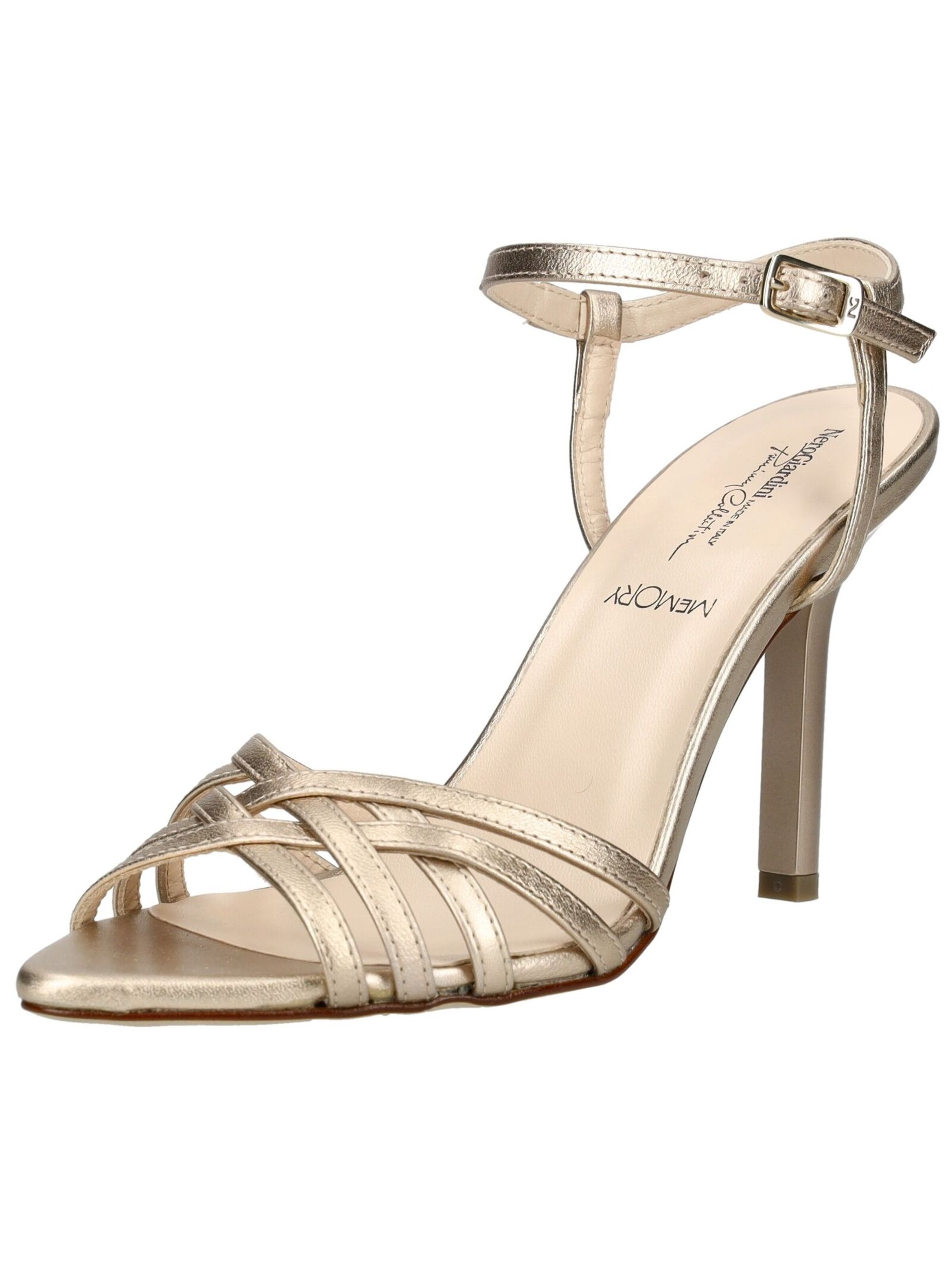 Sandales Nero Giardini en or : devant