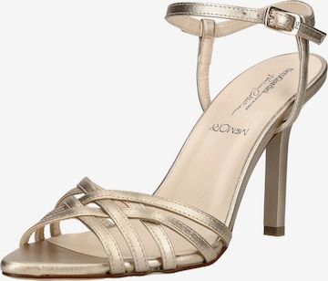 Sandales Nero Giardini en or : devant