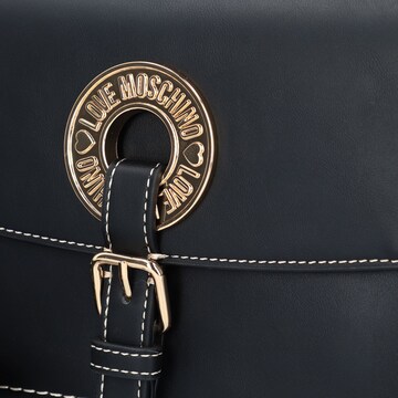 Borsa a tracolla 'Logo Eyelets' di Love Moschino in nero