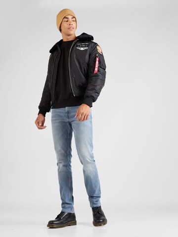 ALPHA INDUSTRIES Vinterjakke 'Injector III Air Force' i sort
