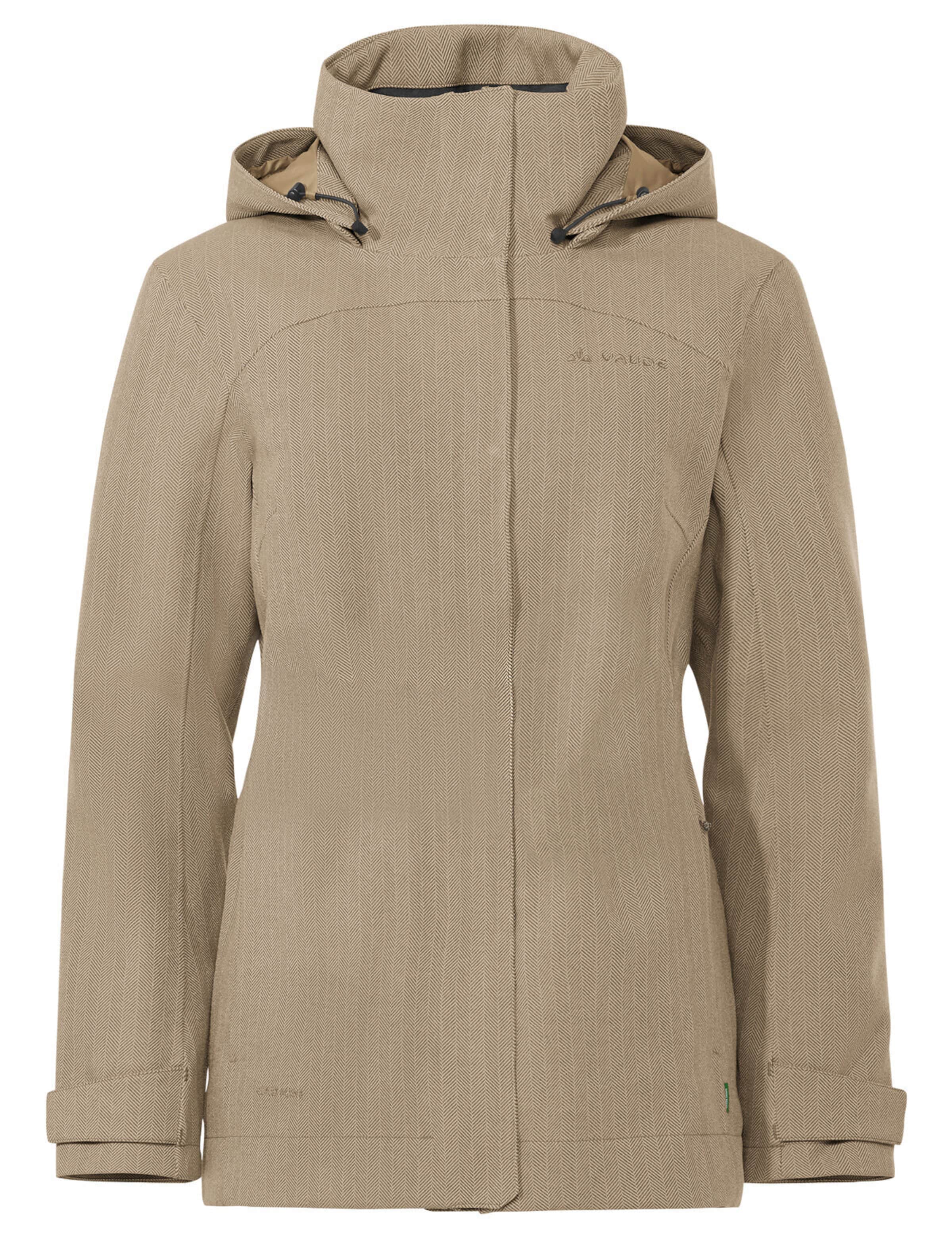 VAUDE Outdoorjacke 'Skomer' in Beige: Vorderseite
