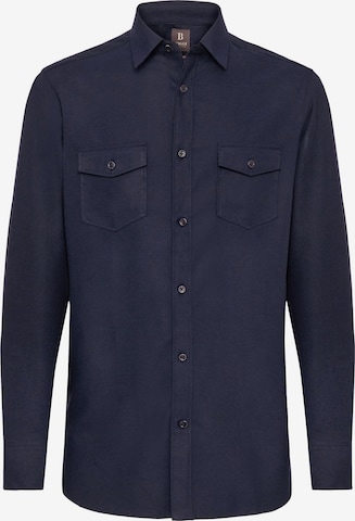 Boggi Milano Regular fit Button Up Shirt in Blue: front