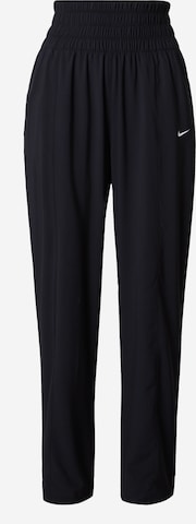 NIKE Regular Workout Pants in Black: front