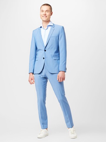 HUGO Slimfit Kostym 'Arti Hesten 232X' i blå: framsida