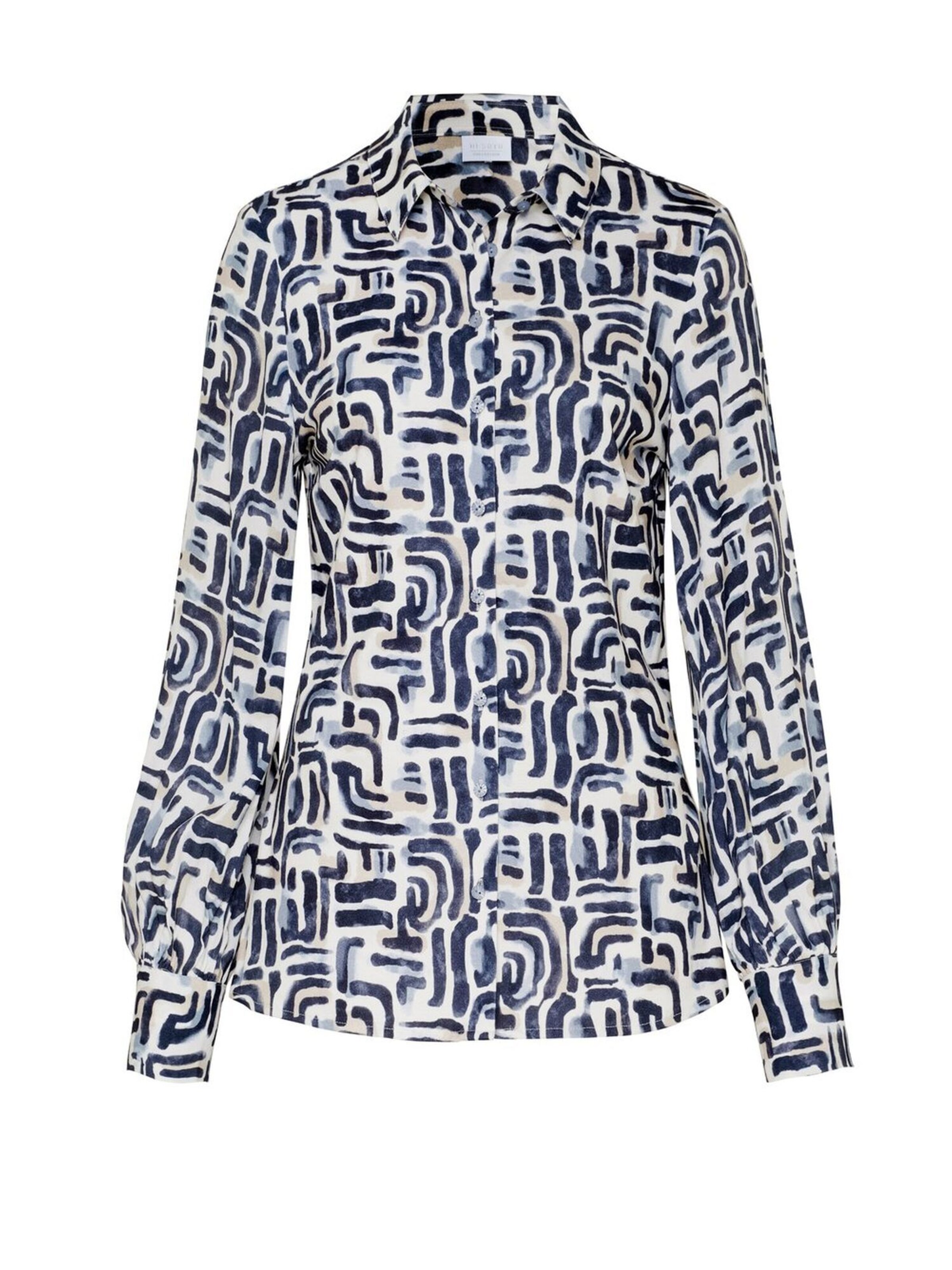 Chemisier 'Pia' DESOTO en bleu : devant