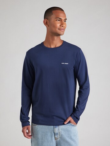 Pepe Jeans Tričko – modrá: přední strana