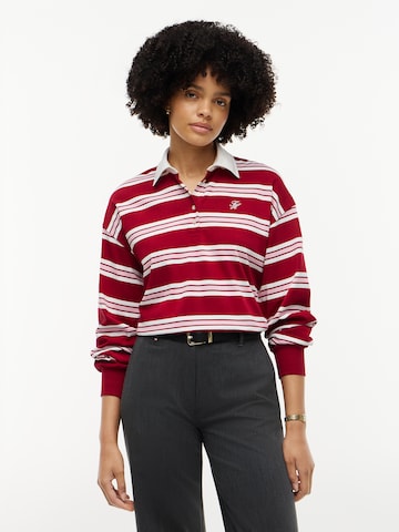 raudona TOMMY HILFIGER Marškinėliai: priekis