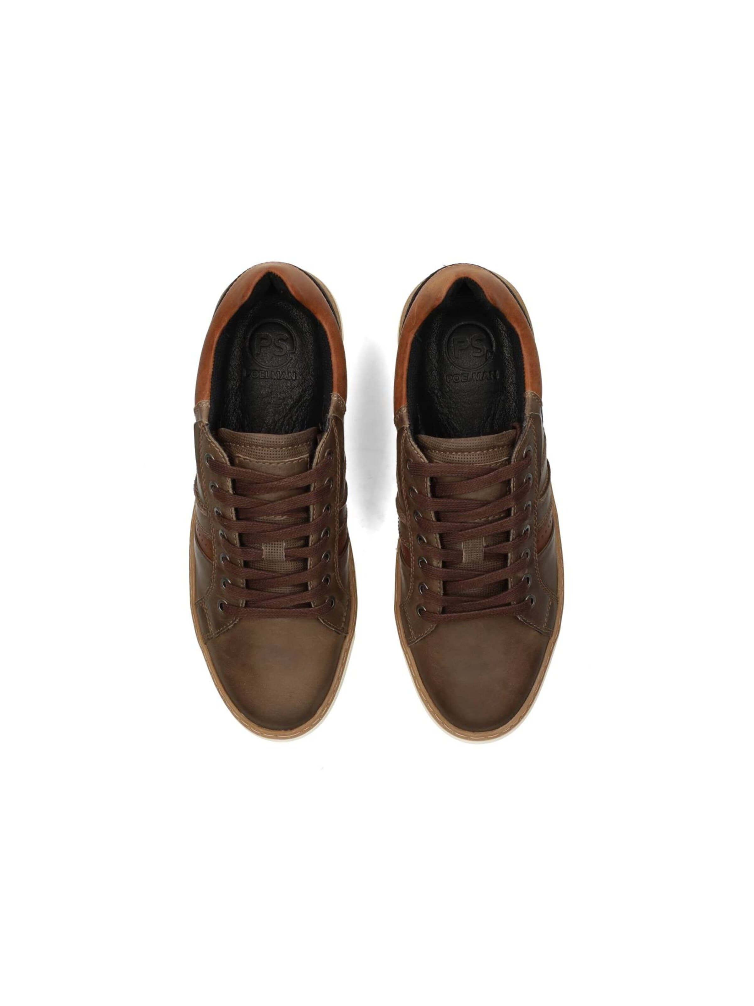 Baskets basses 'Philos' Poelman en marron