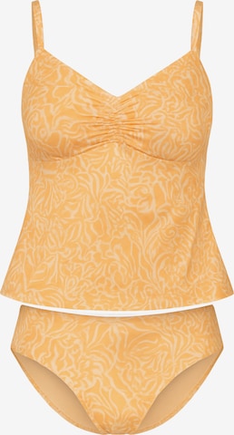 C&City Bustier Tankini 'Mayo' in Oranje: voorkant