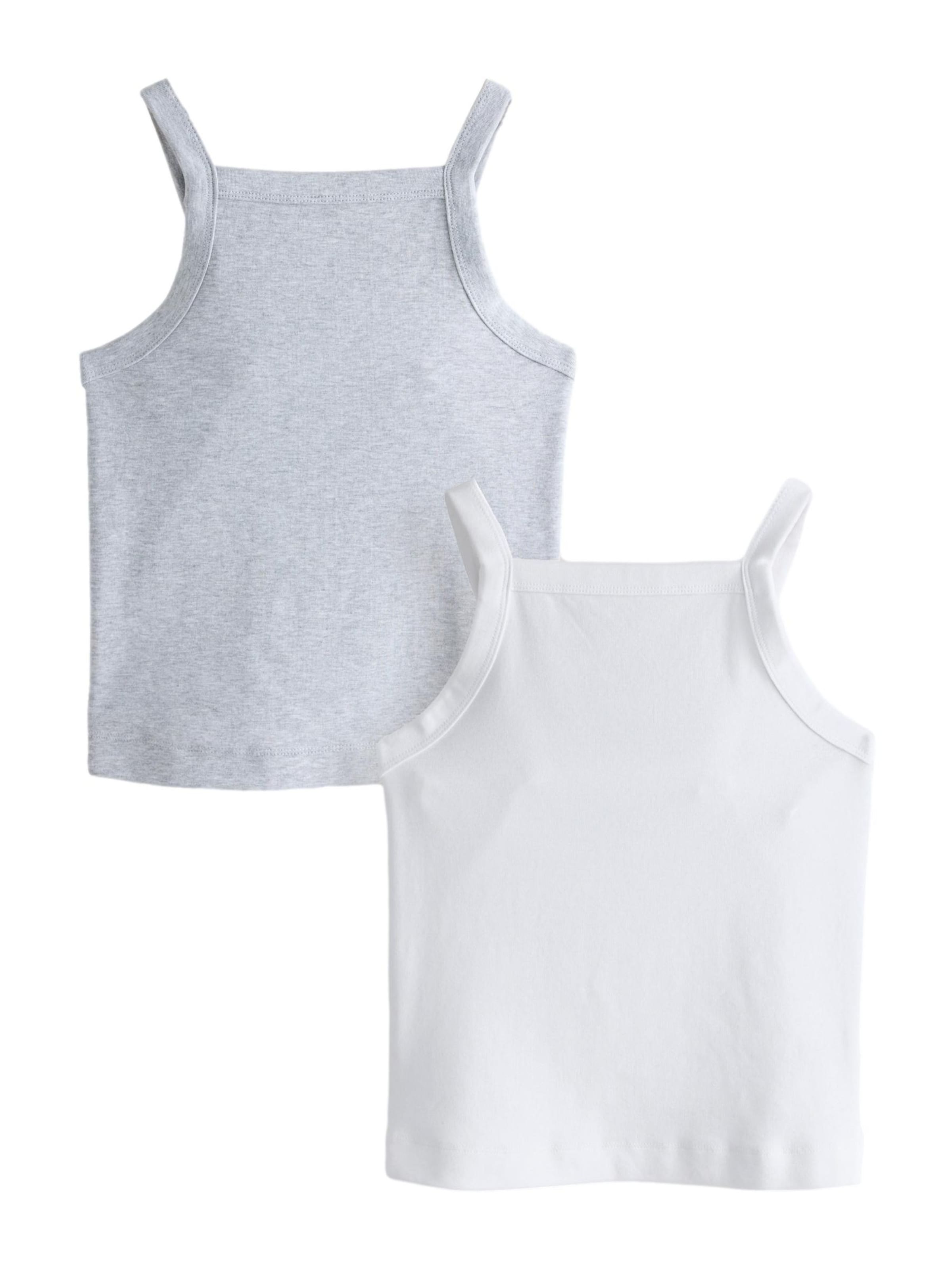 Next Top in XS in de kleur Grijs gemêleerd / Wit, Productweergave