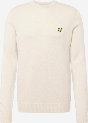 Lyle & Scott Trui in Beige: voorkant