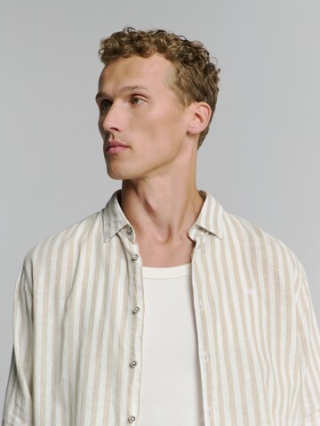 No Excess Regular fit Overhemd in Beige