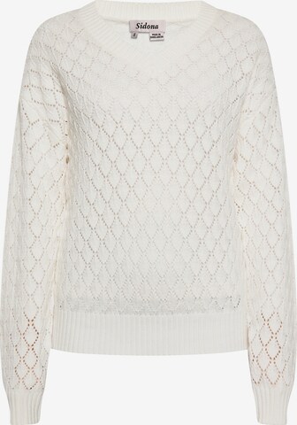 Sidona Sweater in White: front