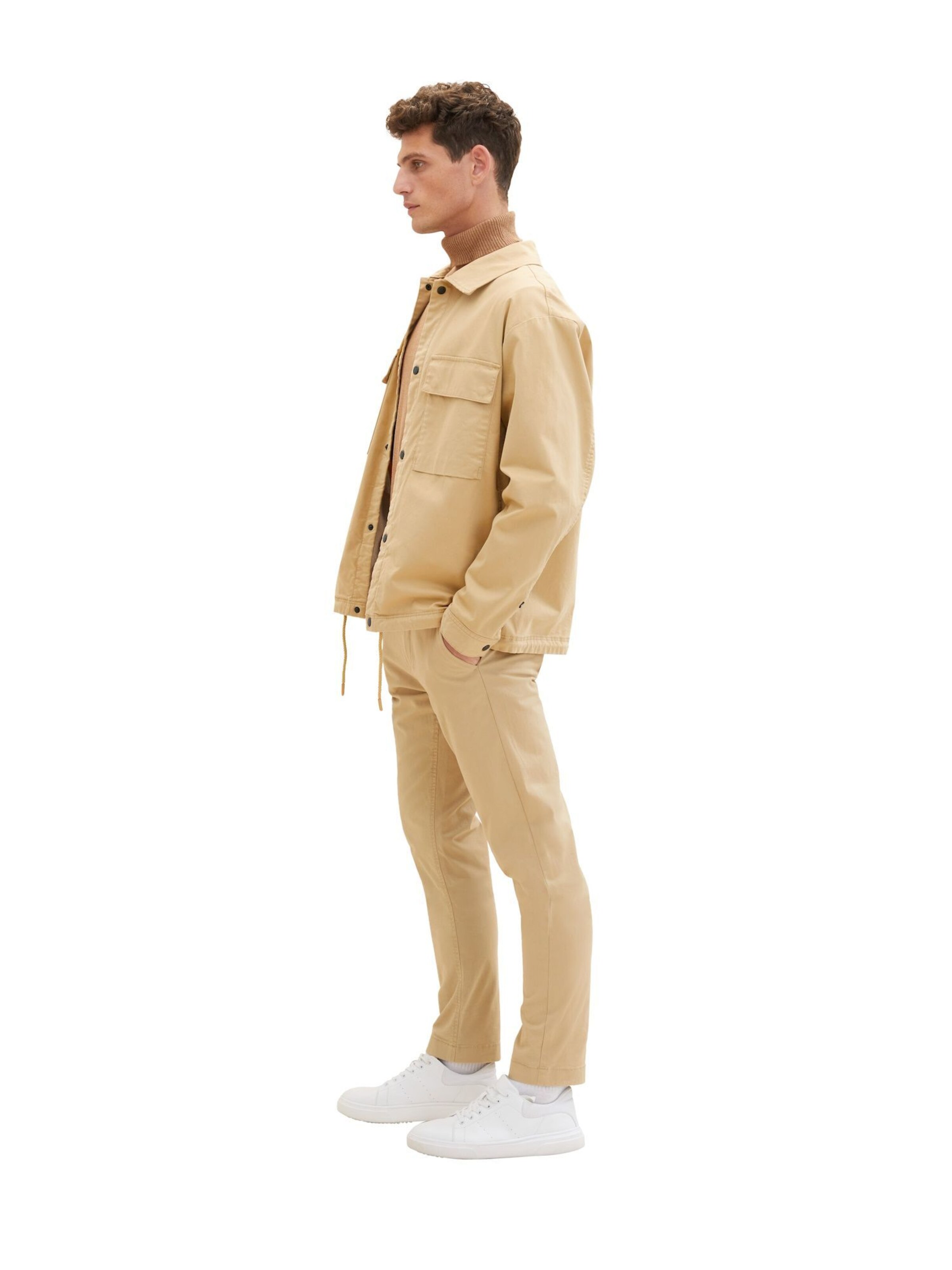 Coupe slim Pantalon chino TOM TAILOR en beige