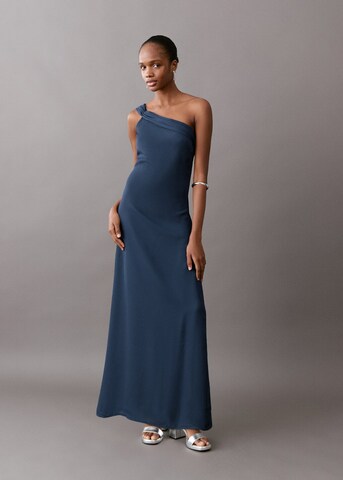 MANGO TEEN Evening Dress 'Rubia' in Blue: front