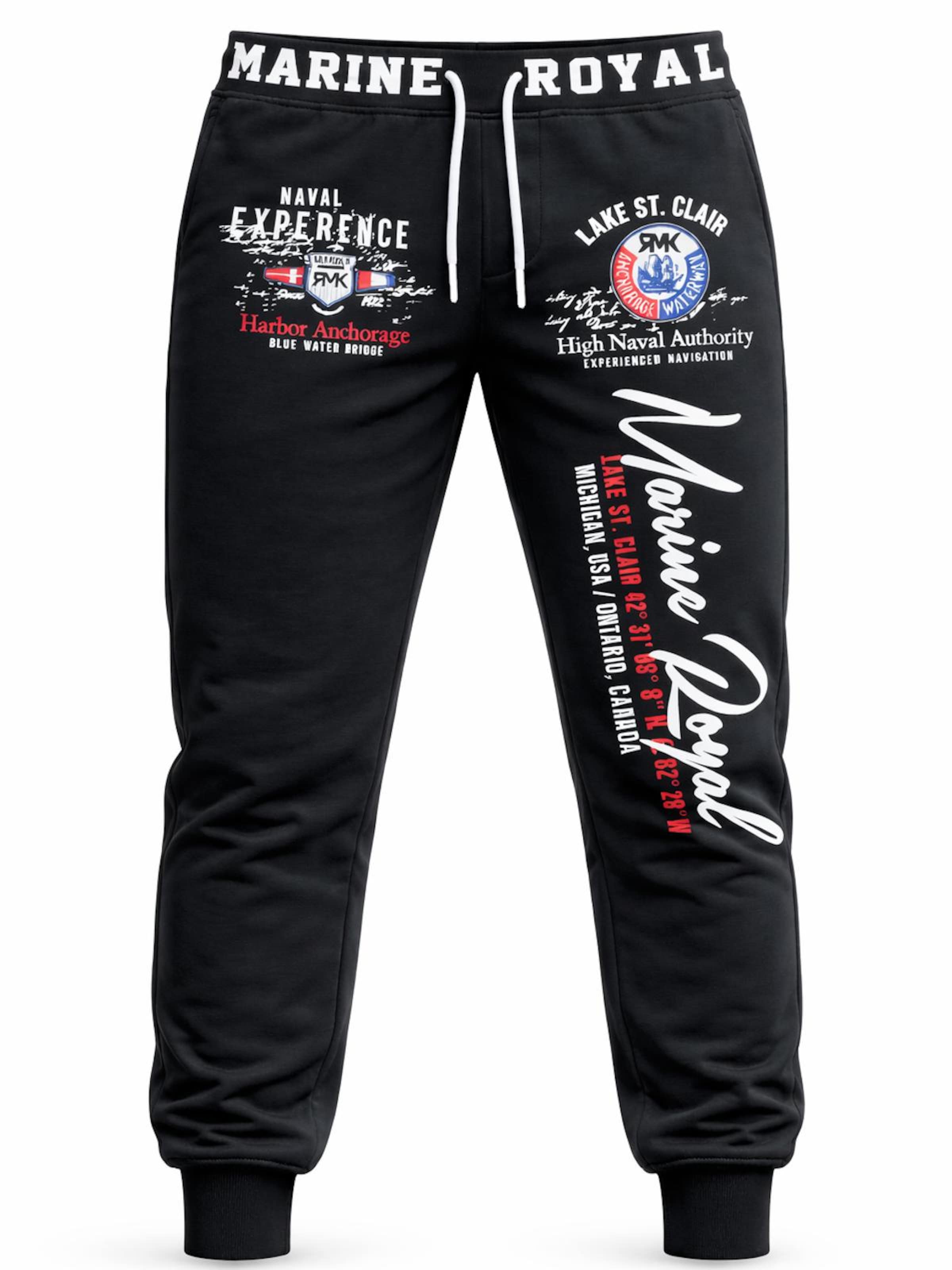 RMK Sporthose 'Marine Royal'‌‌‌‌‌‌‌‌ in schwarz, Produktansicht