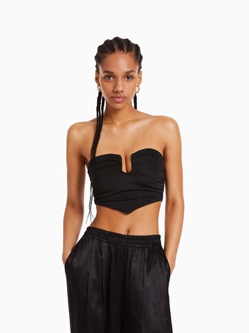 Bershka Top in Black: front