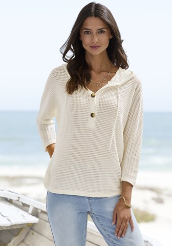 LASCANA Sweater in Beige: front