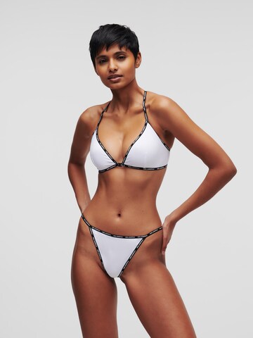 Karl Lagerfeld - Tanga en blanco: frente