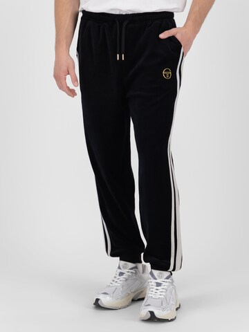 Sergio Tacchini Regular Sporthose in Schwarz: Vorderseite