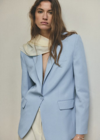 MANGO Blazer 'Azur' in Blau: Vorderseite