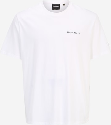 T-Shirt Lyle & Scott Big&Tall en blanc : devant