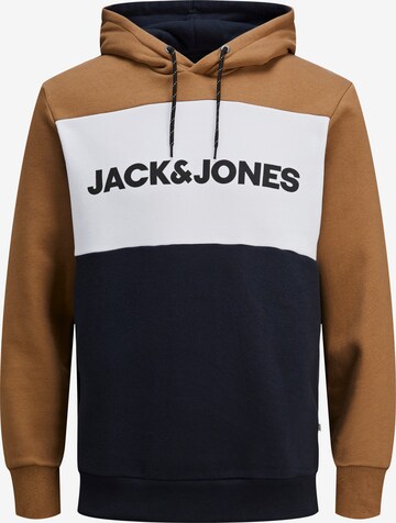 Bluză de molton de la JACK & JONES pe albastru: față