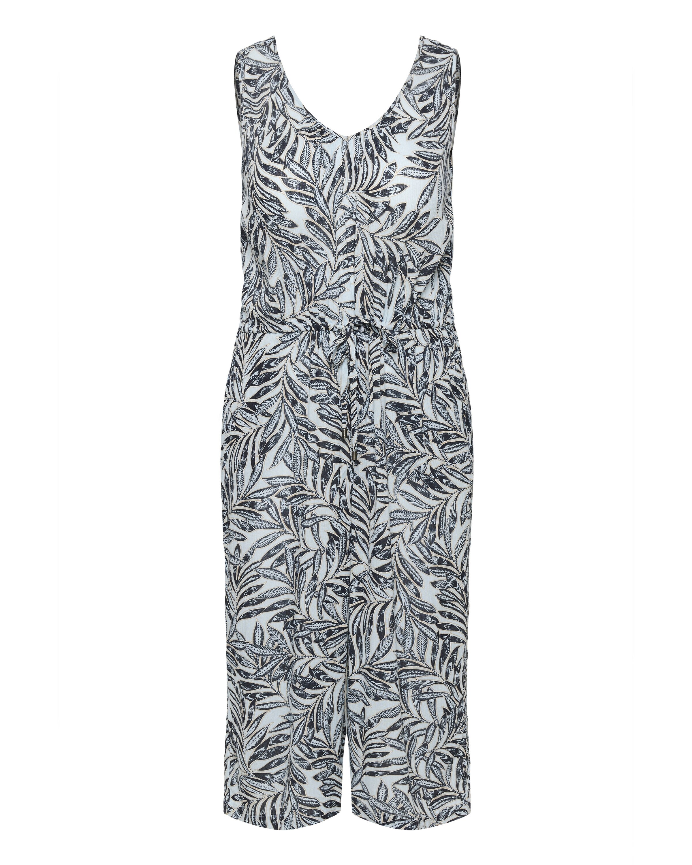 KAFFE CURVE Jumpsuit 'Isma Ami' in Blauw: voorkant