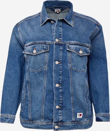 Veste mi-saison Tommy Jeans Curve en bleu : devant