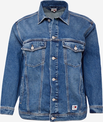 Tommy Jeans Curve Φθινοπωρινό και ανοιξιάτικο μπουφάν σε μπλε: μπροστά