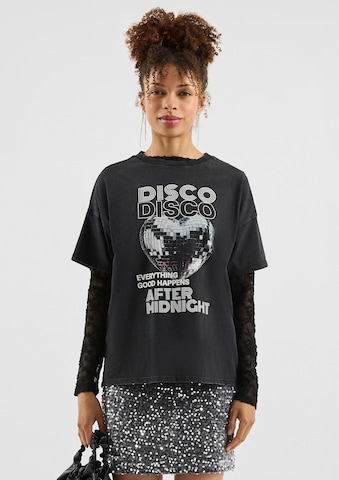 QS Shirt in Schwarz: Vorderseite