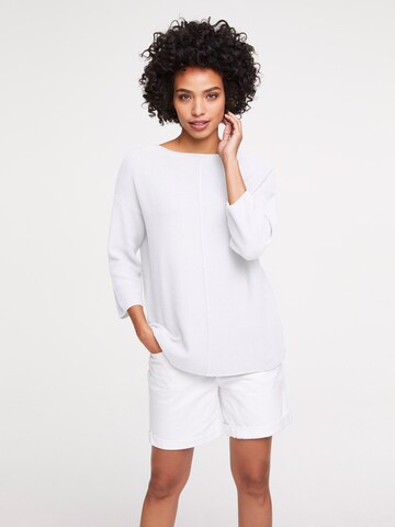 Pull-over heine en blanc : devant