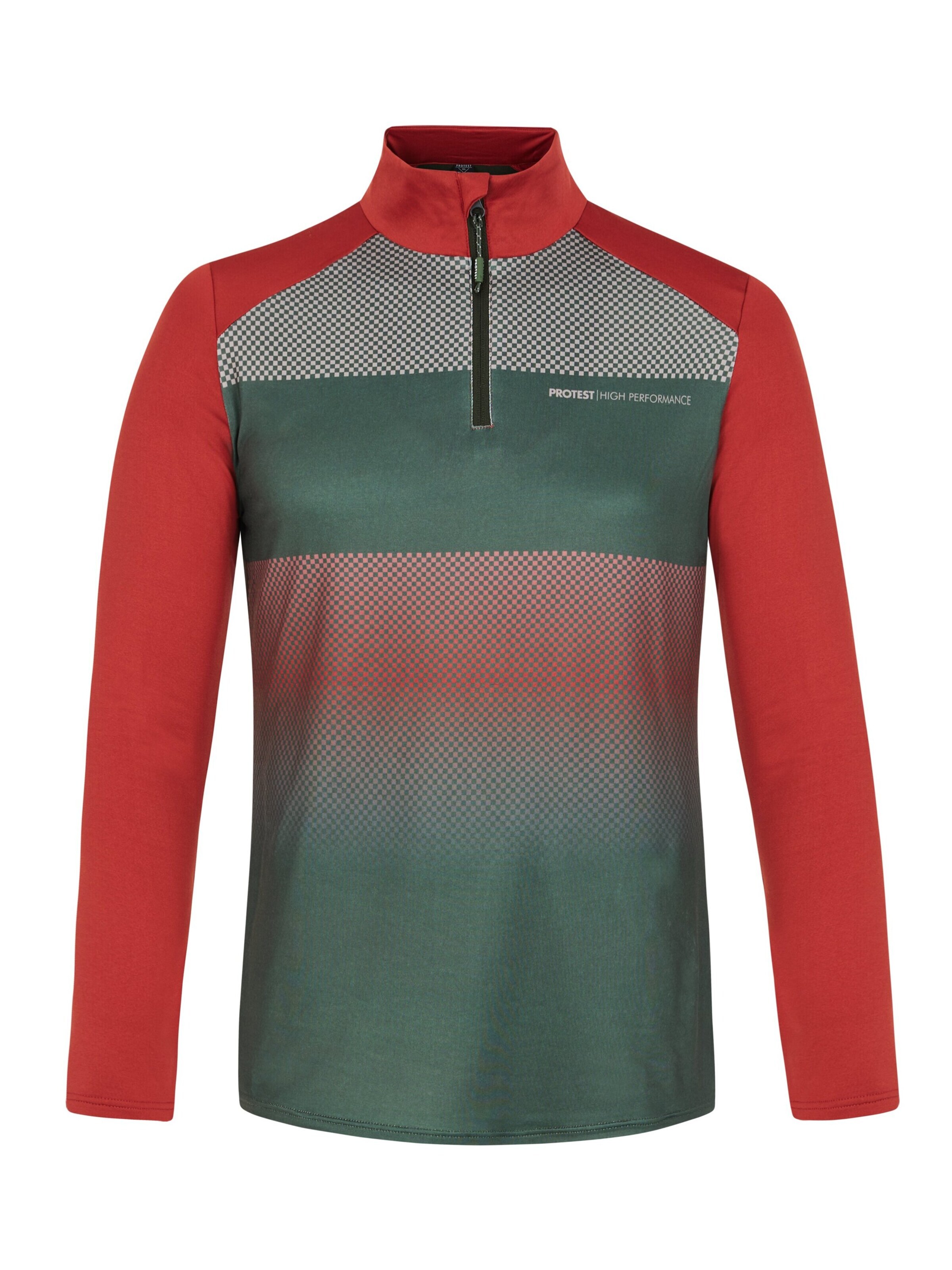 PROTEST Sportsweatshirt 'PRTENVILLE' in Groen: voorkant