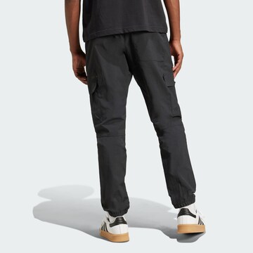 ADIDAS ORIGINALS Tapered Cargo trousers 'Trefoil Essentials' in Black