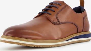 Dune LONDON Lace-up shoe 'BUCATINI' in Brown: front