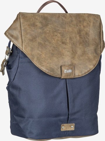 ZWEI Backpack 'Olli' in Blue: front